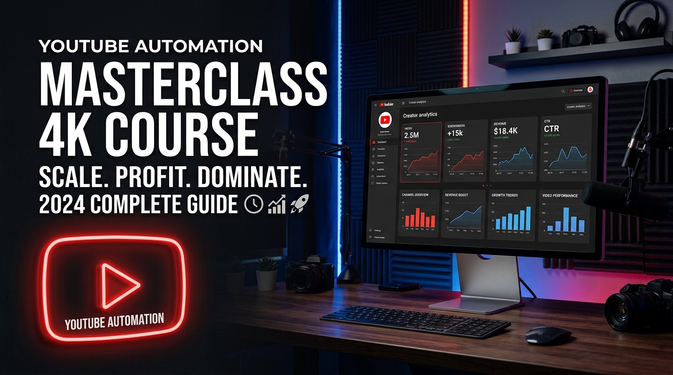 Premium YouTube Automation With AI: Complete Monetization Masterclass